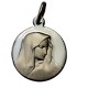 Medalla de plata Virgen redonda de 16 mm