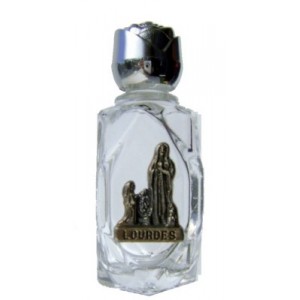 Genova-Flasche mit Schnitt "Aussehen" und Lourdes-Wasser.