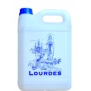 Plastic bottle of 5 liters of Lourdes water.