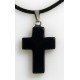 Croix noire pierre onyx 